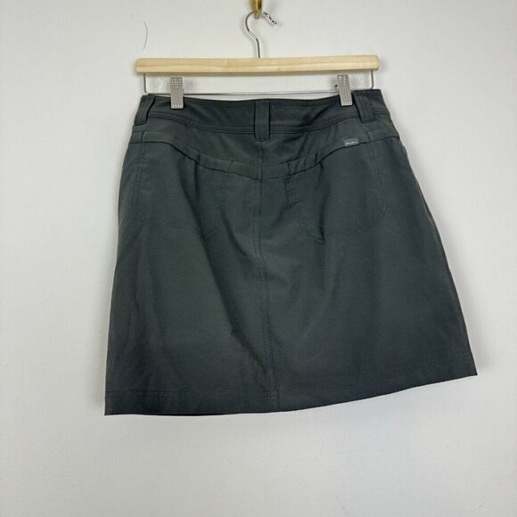 Eddie Bauer Woman’s  Outdoor Hiking Skirt Skort Gray Size 6 Built In Shorts - Picture 3 of 6